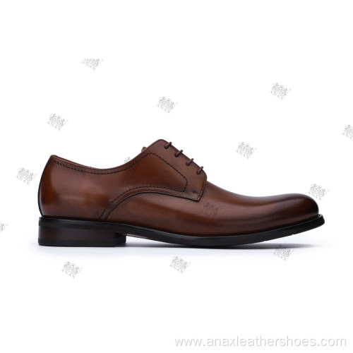 Men Lace-up Leather Career Dress Office Shoes